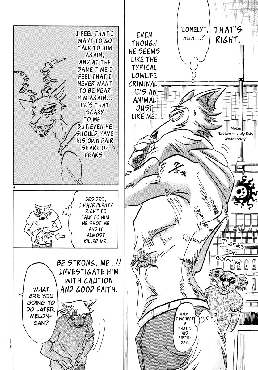 Beastars Chapter 140 page 4 - Chapter 140: Acting Directions in a Tragedy
