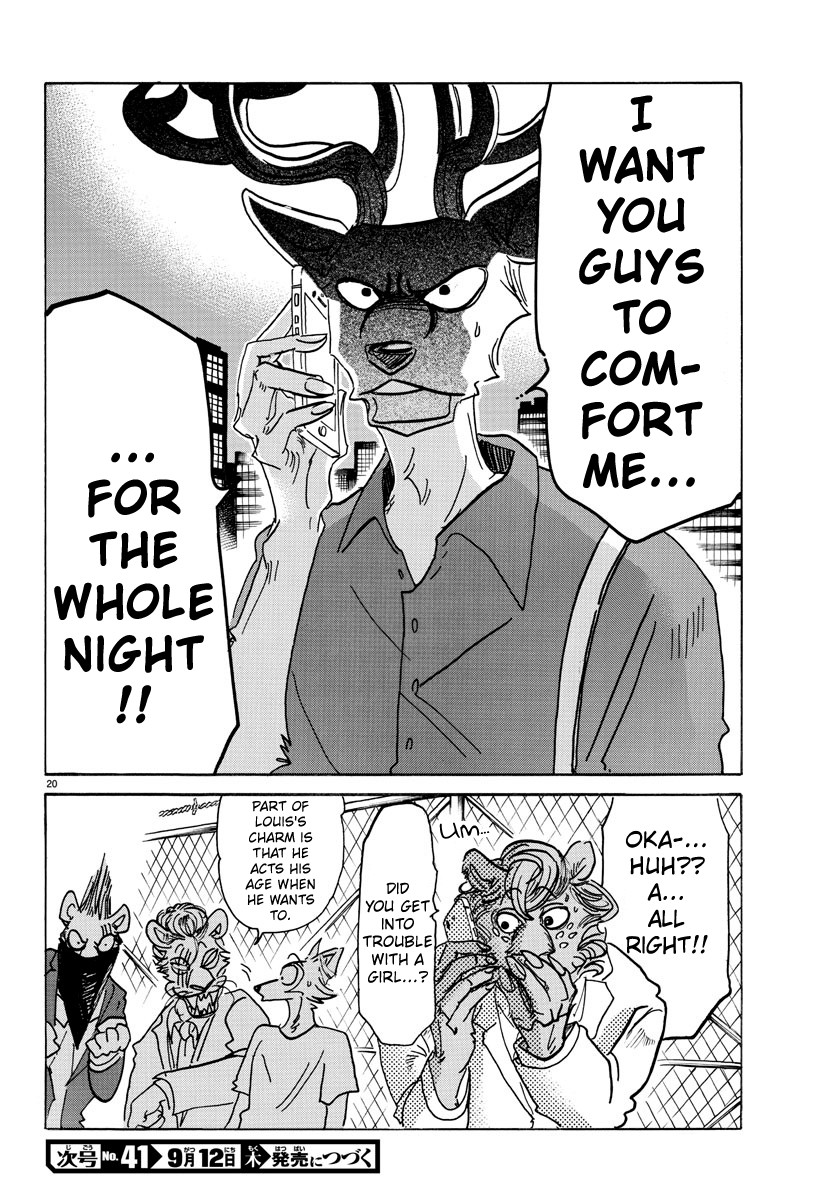 Beastars Chapter 143 page 19 - Chapter 143: Her Breasts So Translucent the Light of the TV Passes Through Them