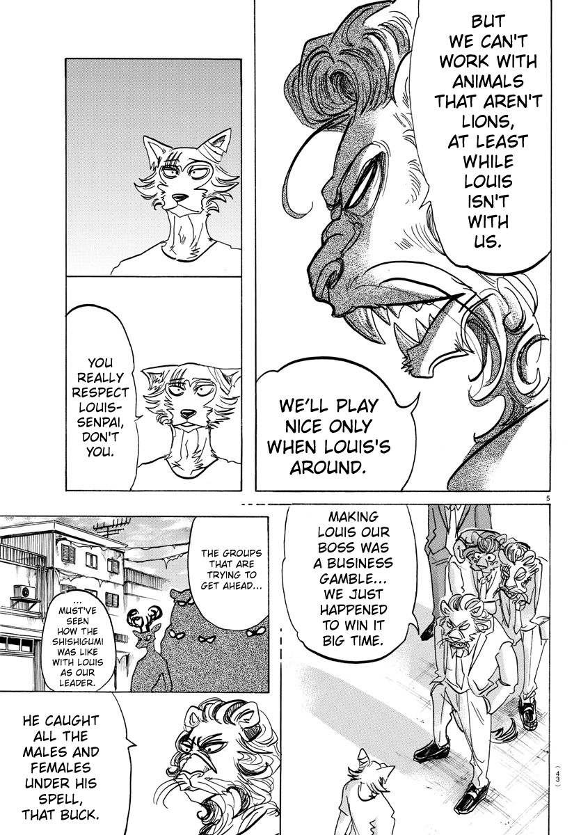 Beastars Chapter 143 page 5 - Chapter 143: Her Breasts So Translucent the Light of the TV Passes Through Them