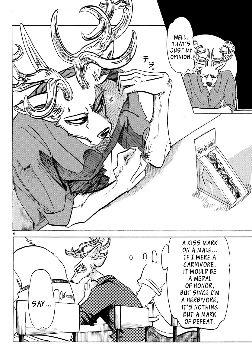 Beastars Chapter 143 page 6 - Chapter 143: Her Breasts So Translucent the Light of the TV Passes Through Them