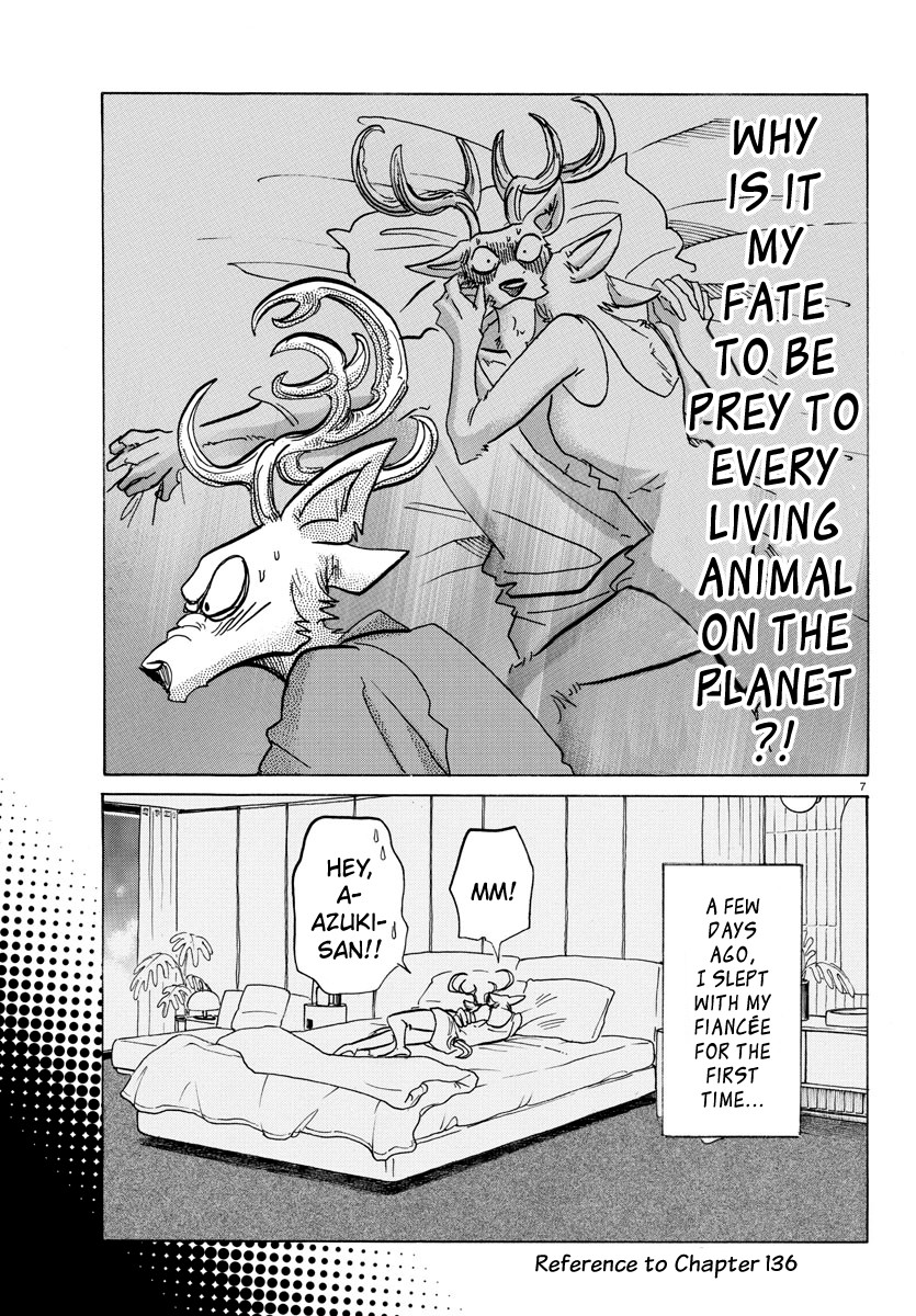 Beastars Chapter 143 page 7 - Chapter 143: Her Breasts So Translucent the Light of the TV Passes Through Them