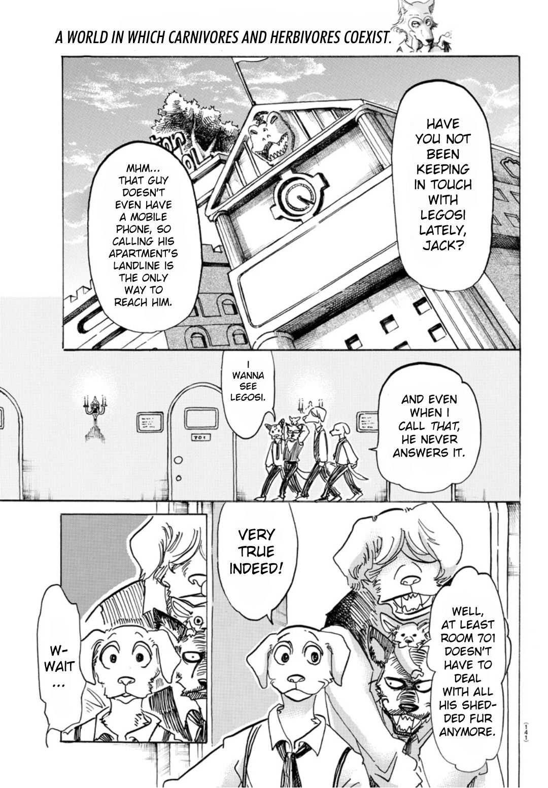 Beastars Chapter 151 page 18 - Chapter 151: A World in Which Herbivores and Carnivores Coexist.