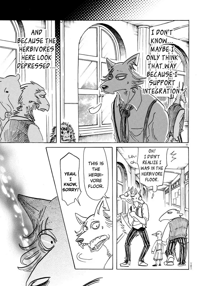 Beastars Chapter 152 page 10 - Chapter 152: A Question of Self-Harming School Regulations: Claw Marks on the Wall