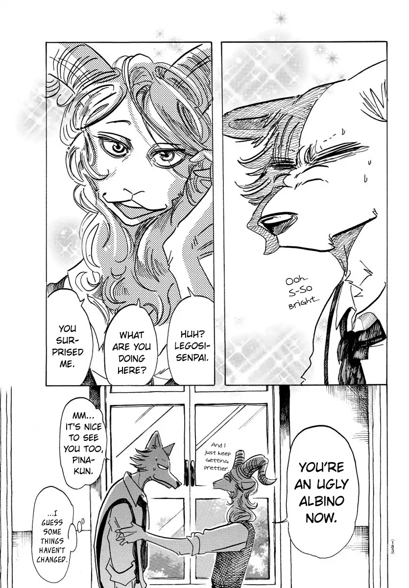 Beastars Chapter 152 page 12 - Chapter 152: A Question of Self-Harming School Regulations: Claw Marks on the Wall