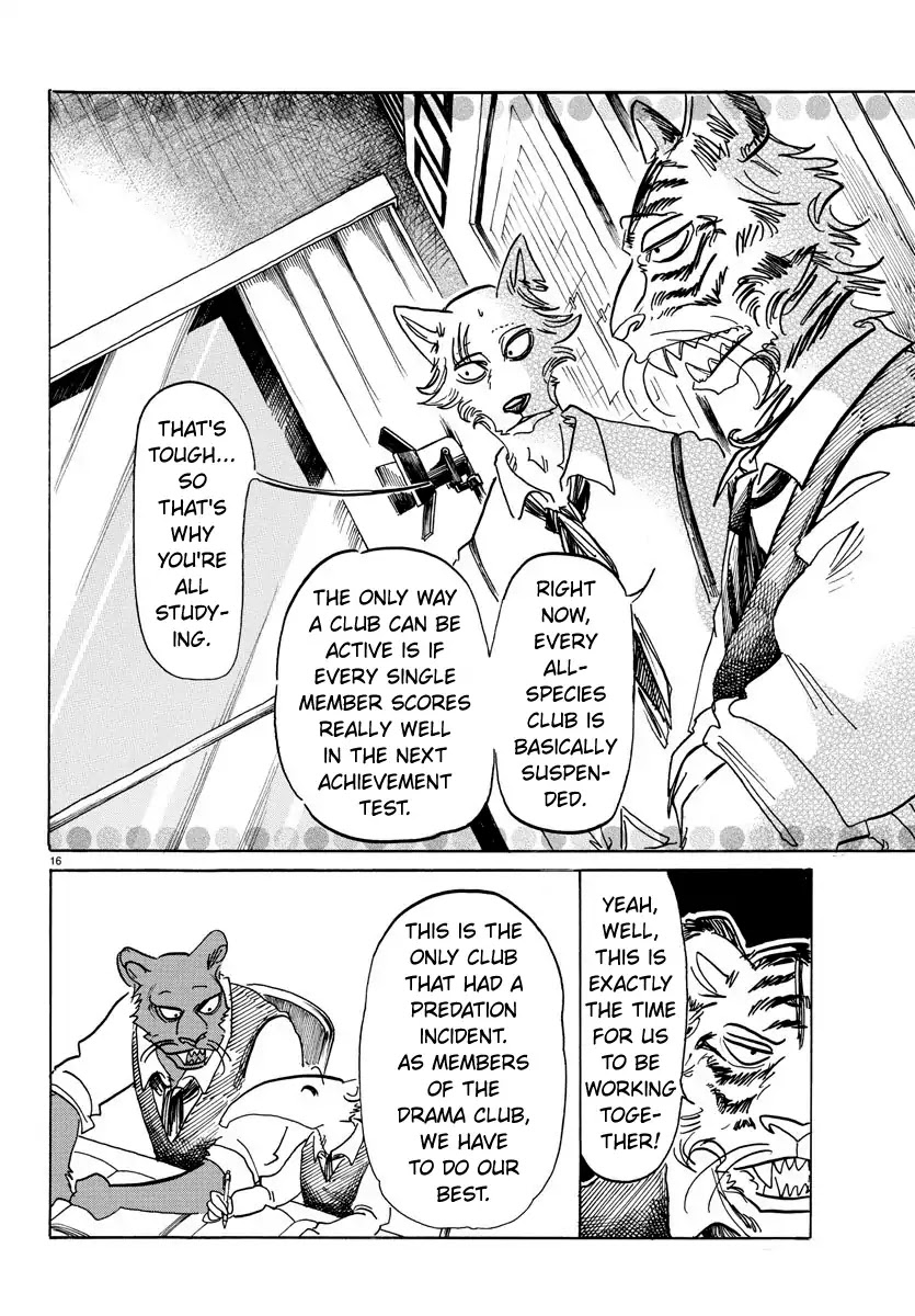 Beastars Chapter 152 page 15 - Chapter 152: A Question of Self-Harming School Regulations: Claw Marks on the Wall