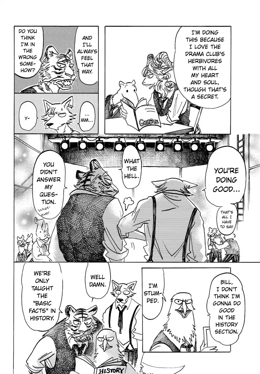 Beastars Chapter 152 page 17 - Chapter 152: A Question of Self-Harming School Regulations: Claw Marks on the Wall