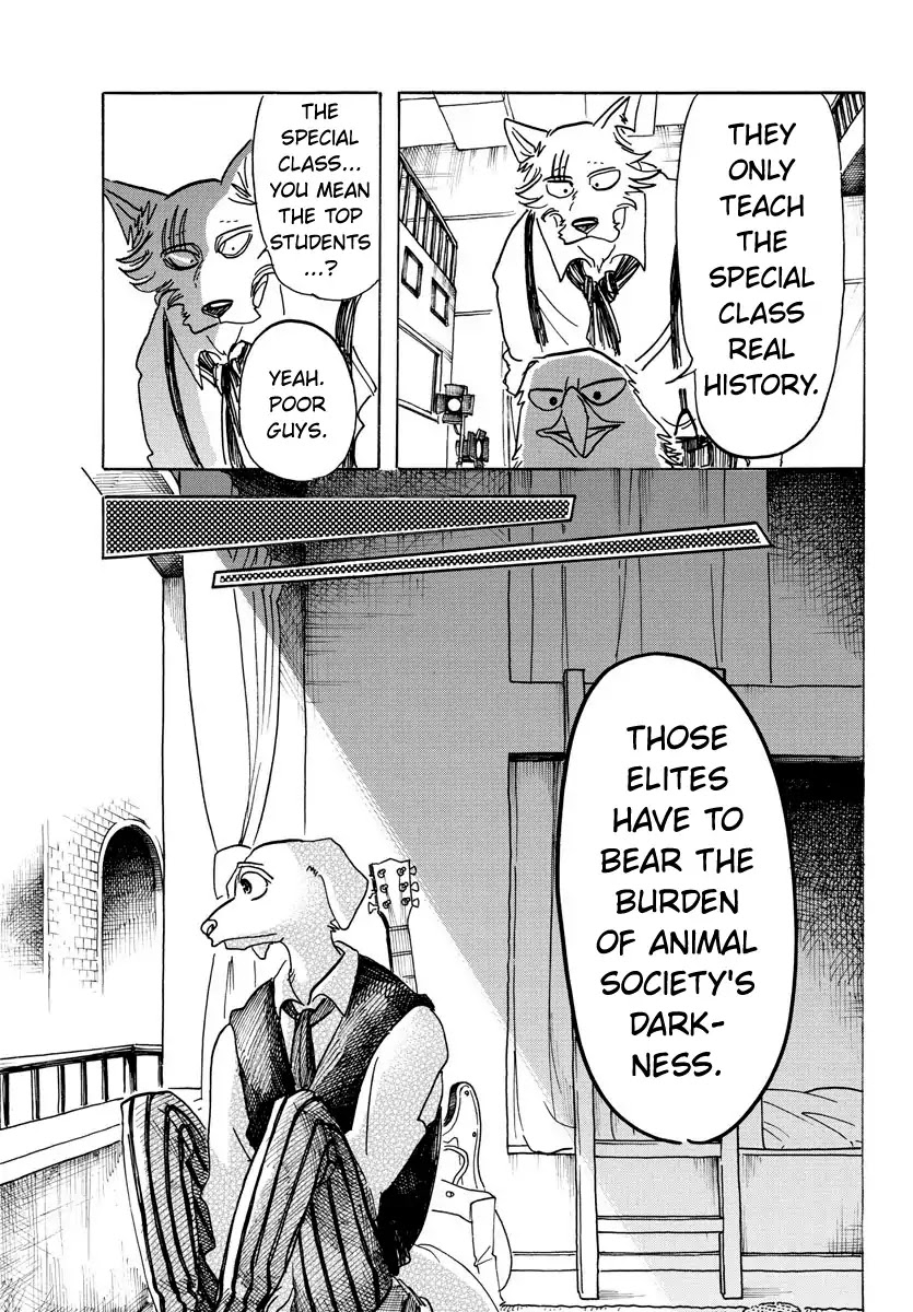 Beastars Chapter 152 page 18 - Chapter 152: A Question of Self-Harming School Regulations: Claw Marks on the Wall