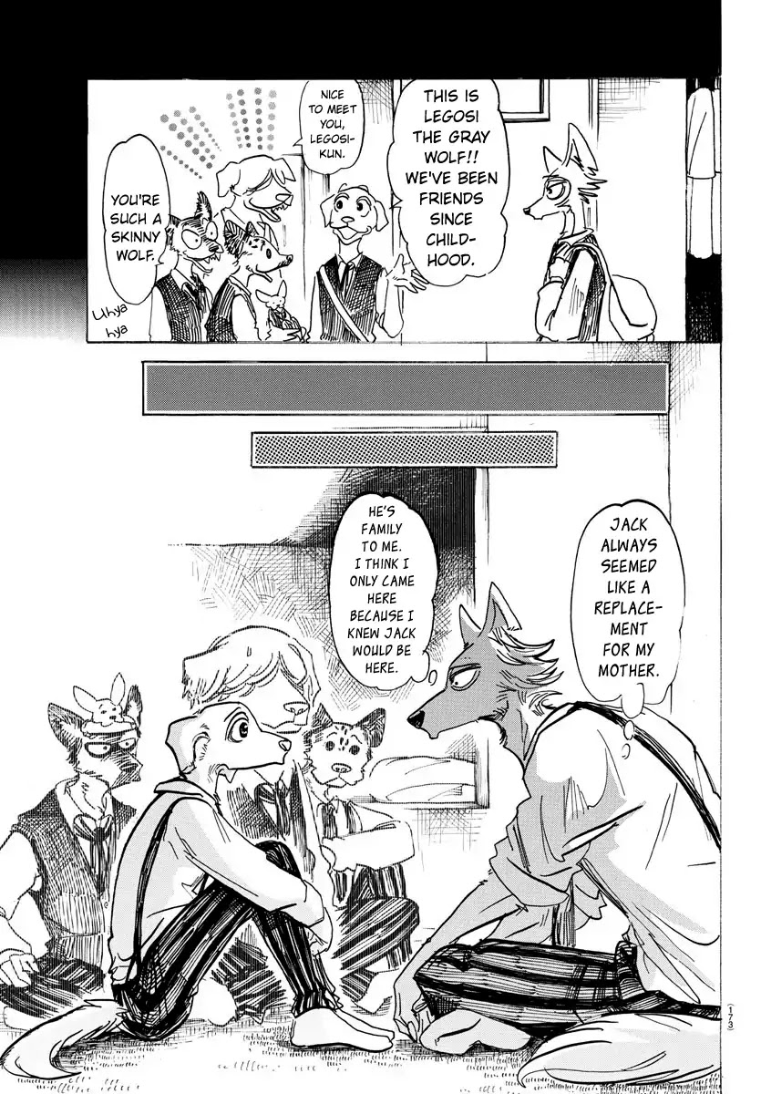 Beastars Chapter 152 page 3 - Chapter 152: A Question of Self-Harming School Regulations: Claw Marks on the Wall
