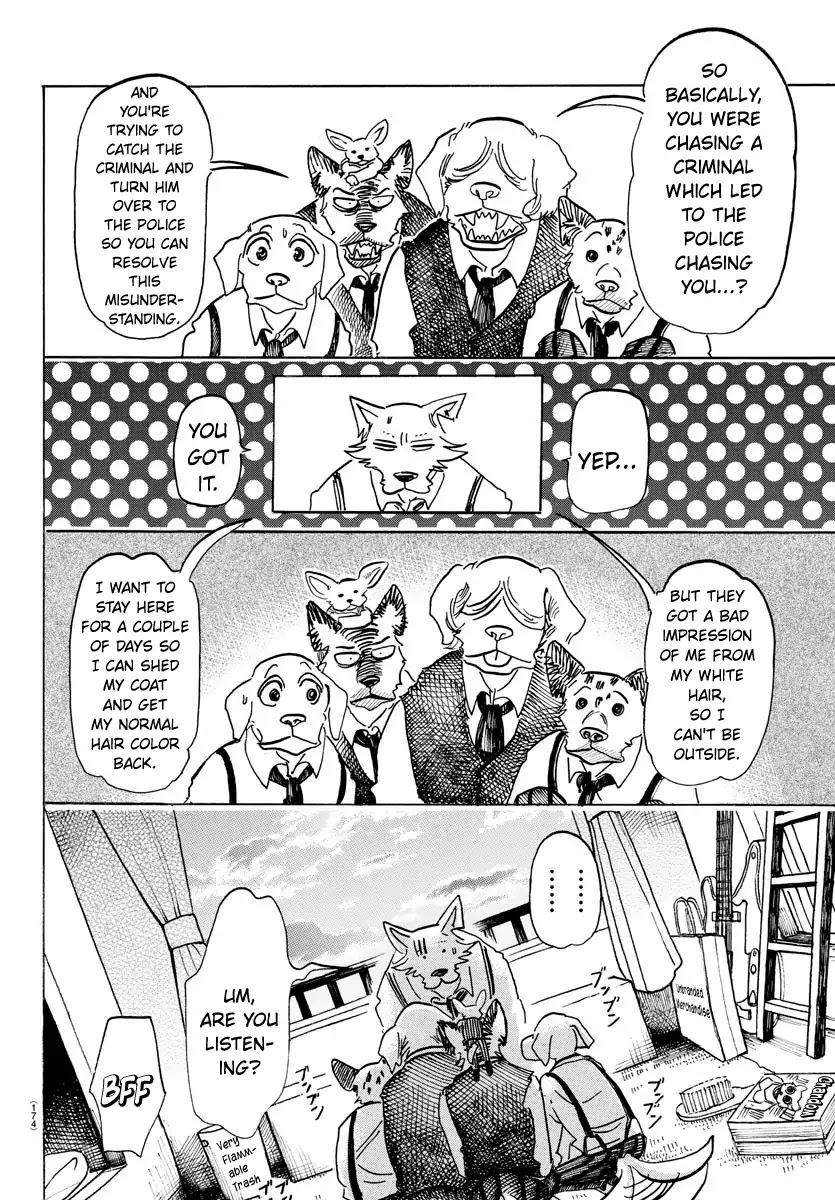 Beastars Chapter 152 page 4 - Chapter 152: A Question of Self-Harming School Regulations: Claw Marks on the Wall