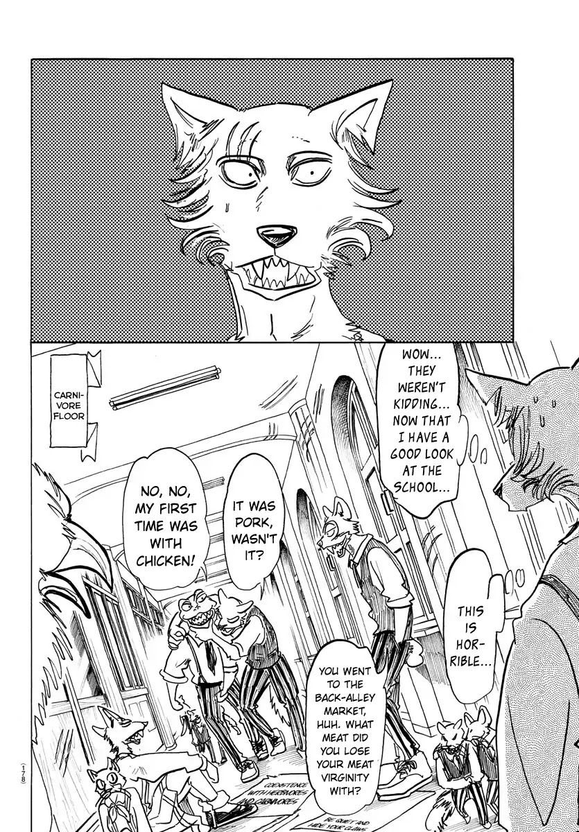 Beastars Chapter 152 page 7 - Chapter 152: A Question of Self-Harming School Regulations: Claw Marks on the Wall