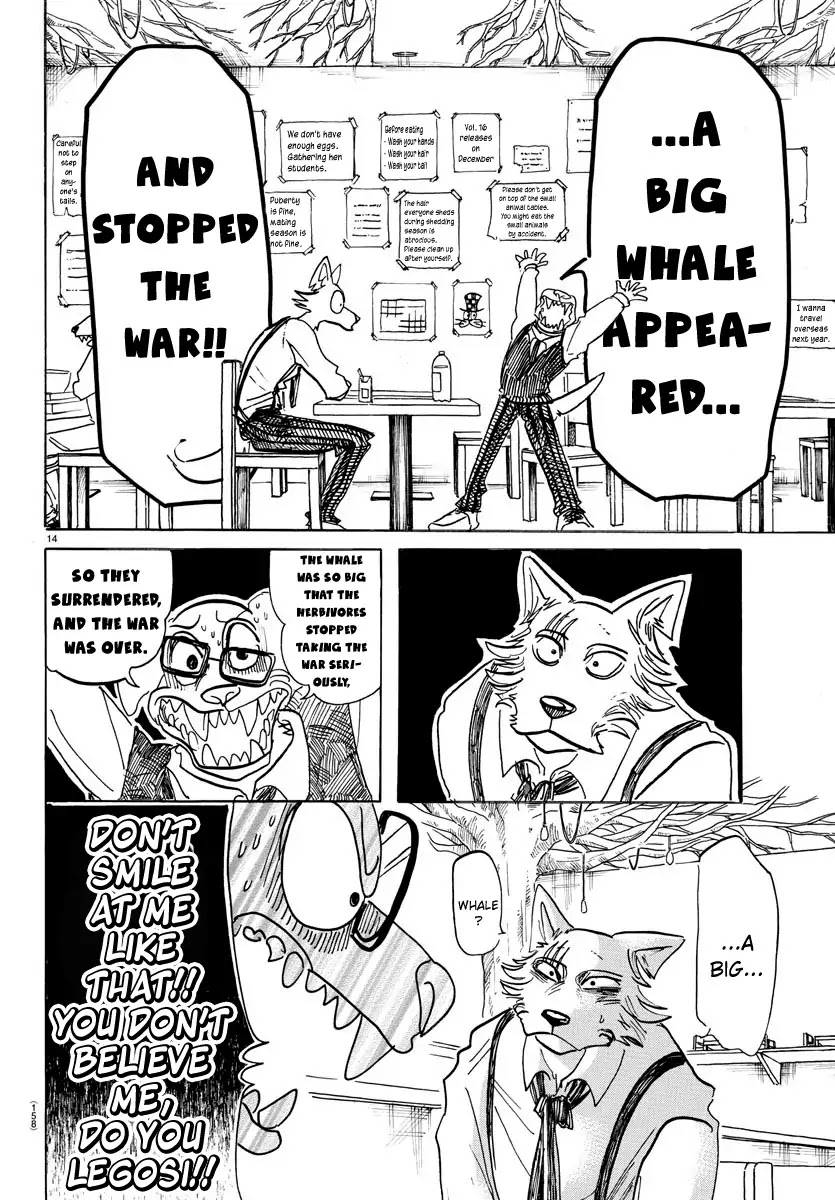 Beastars Chapter 154 page 14 - Chapter 154: Jack-sensei's History Classroom