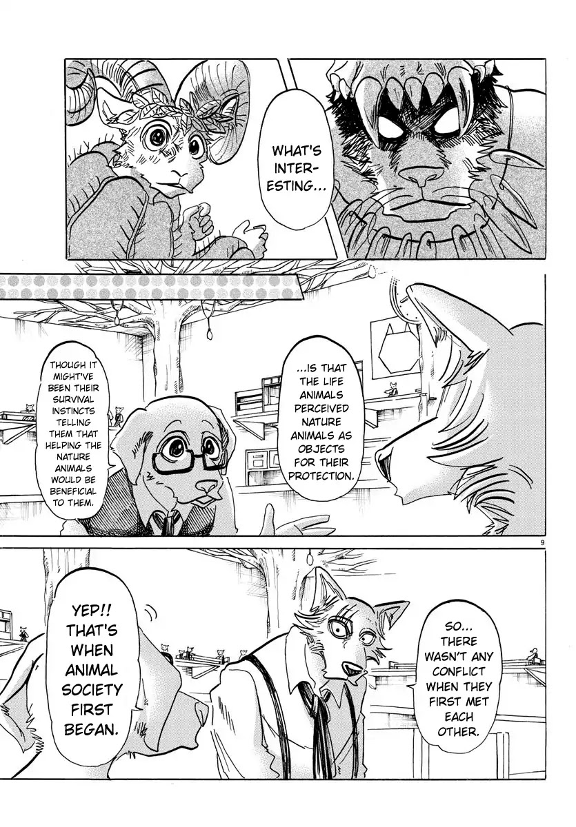 Beastars Chapter 154 page 9 - Chapter 154: Jack-sensei's History Classroom