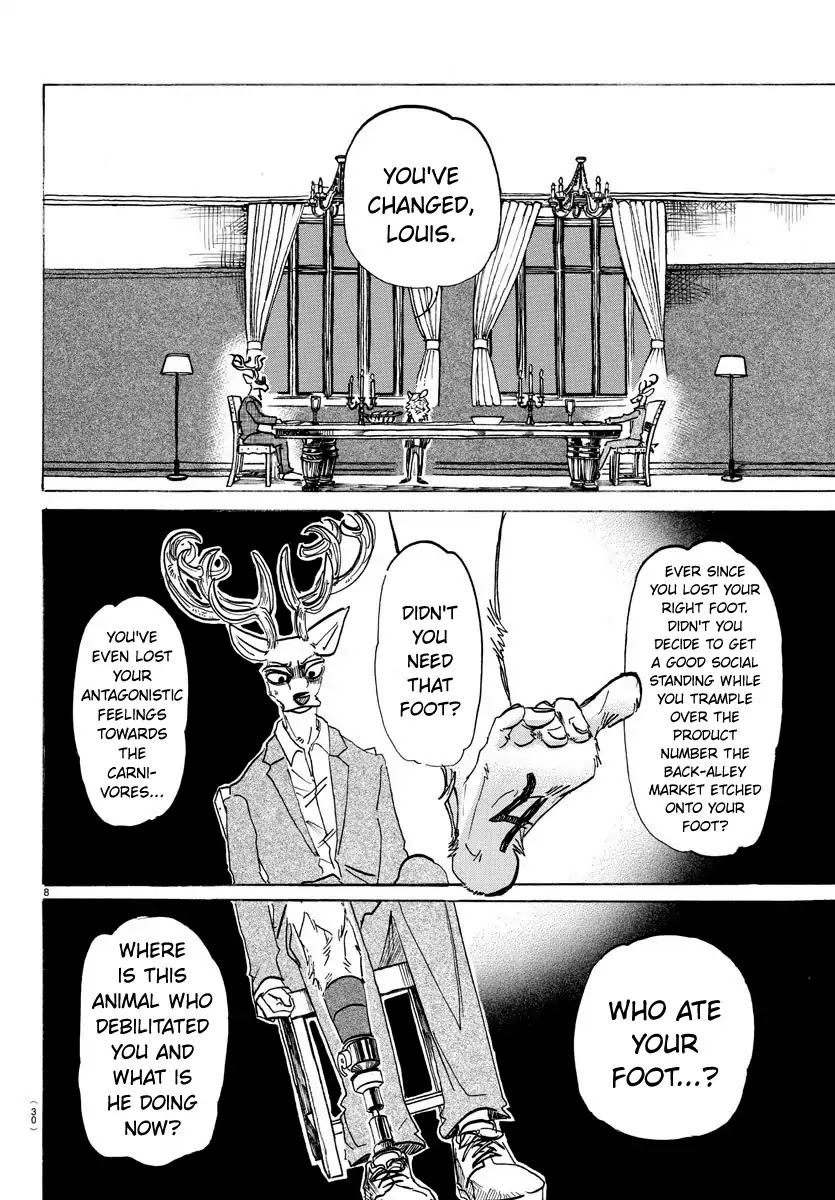 Beastars Chapter 157 page 8 - Chapter 157: Adler Appears Without a Scene Change