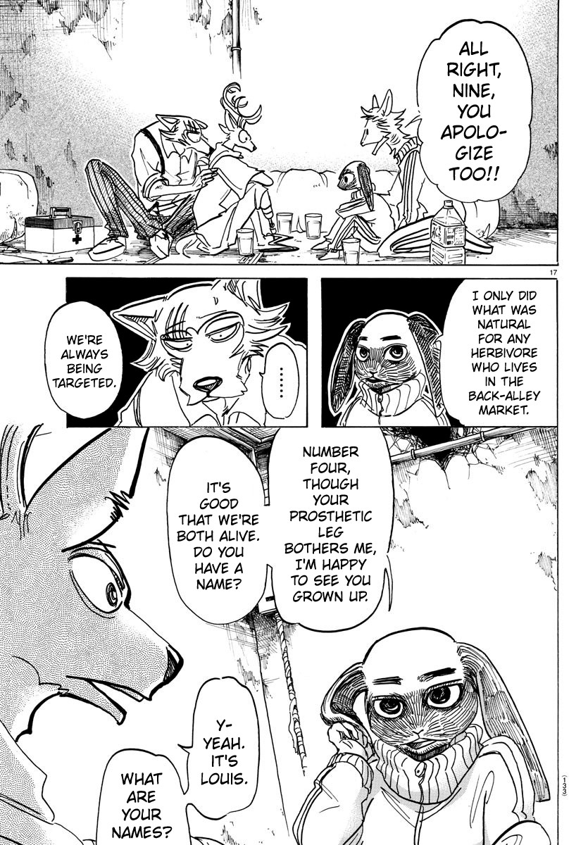 Beastars Chapter 159 page 17 - Chapter 159: Following Tracing Lines for Their Purity