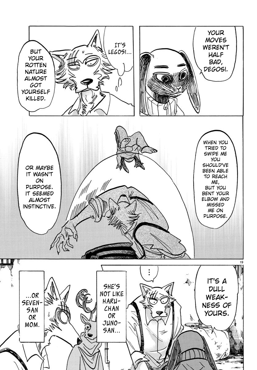 Beastars Chapter 159 page 19 - Chapter 159: Following Tracing Lines for Their Purity