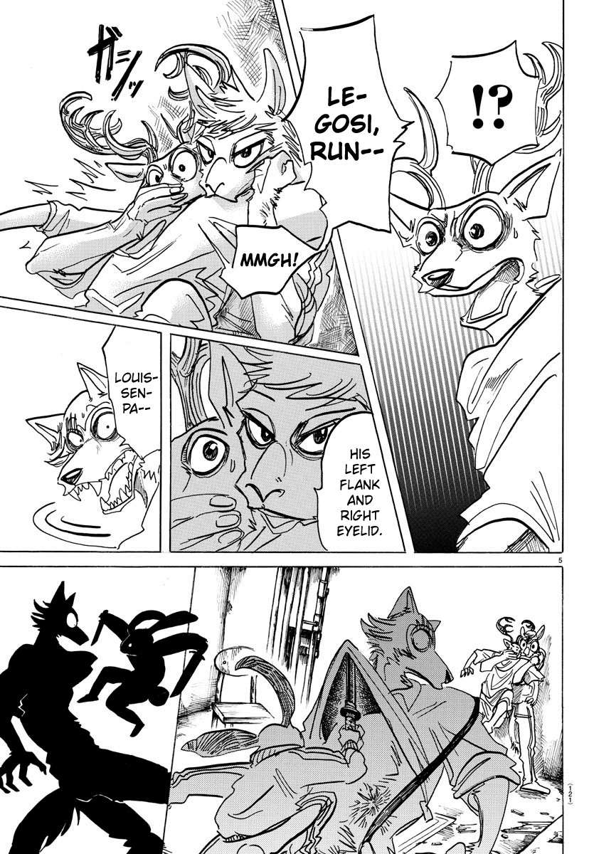 Beastars Chapter 159 page 5 - Chapter 159: Following Tracing Lines for Their Purity