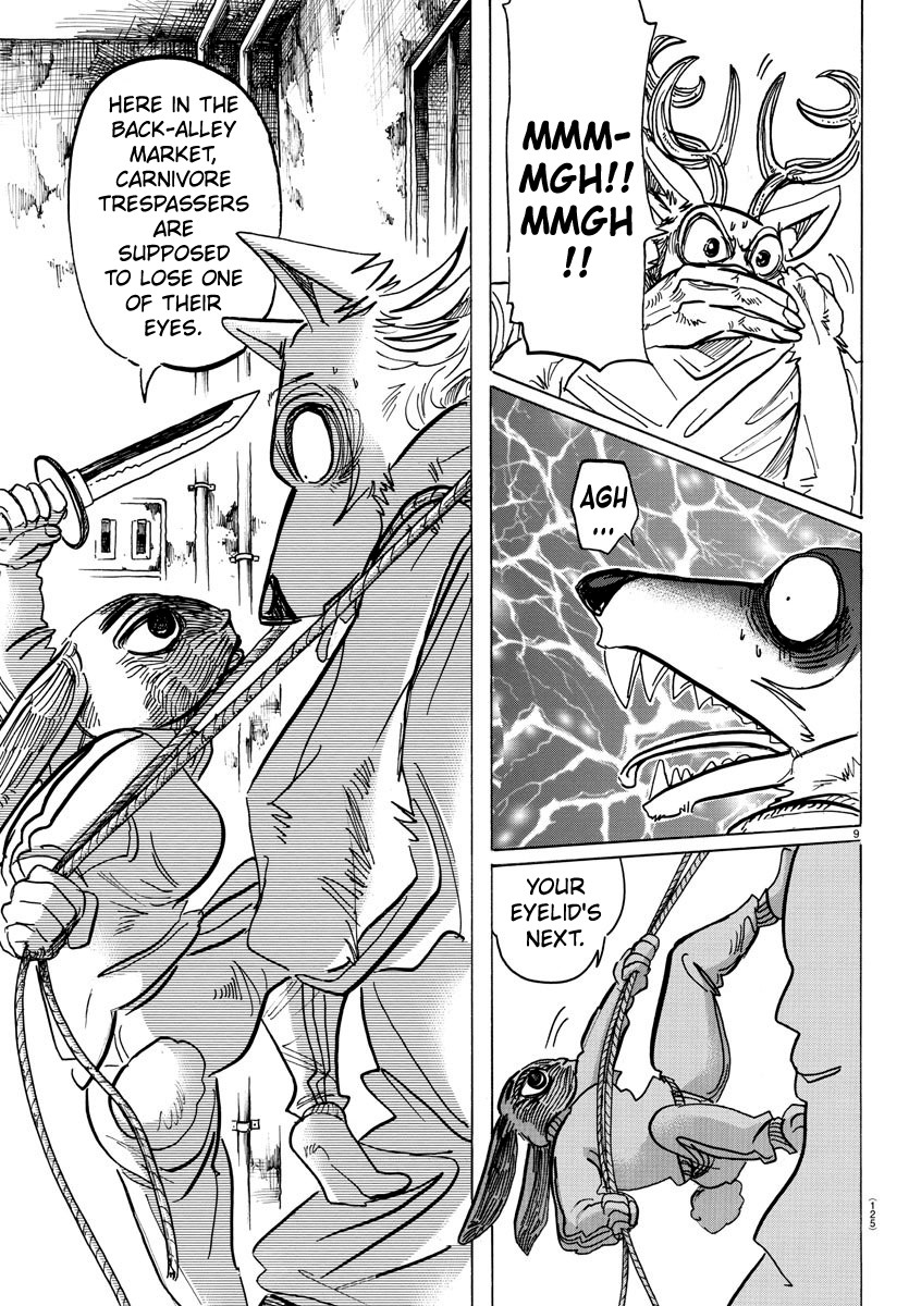 Beastars Chapter 159 page 9 - Chapter 159: Following Tracing Lines for Their Purity