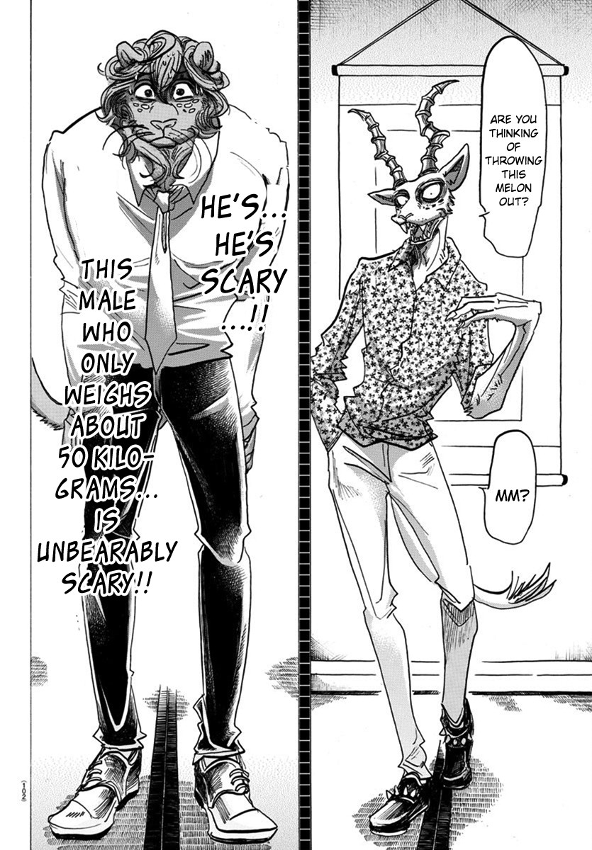 Beastars Chapter 163 page 14 - Chapter 163: Don't Look Down, Your Hair Will Get Into Your Eyes