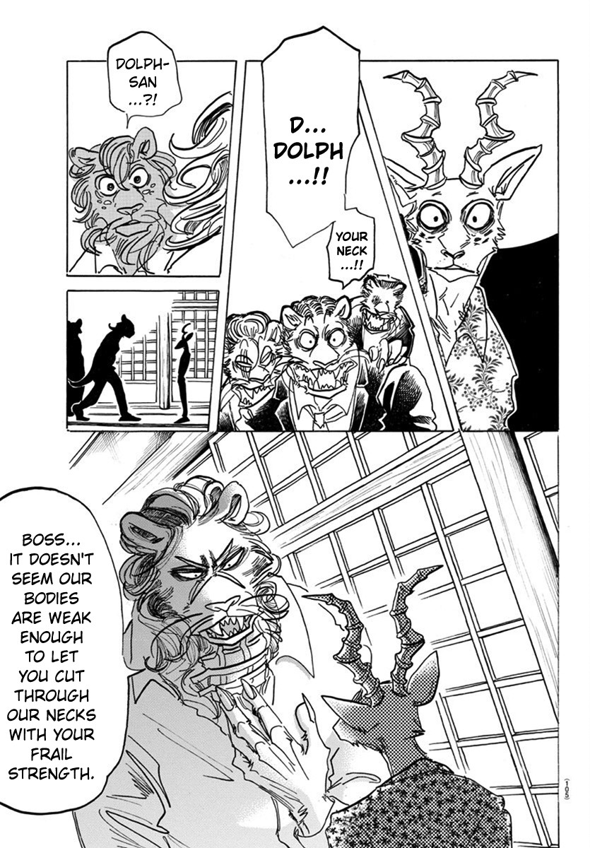 Beastars Chapter 163 page 17 - Chapter 163: Don't Look Down, Your Hair Will Get Into Your Eyes