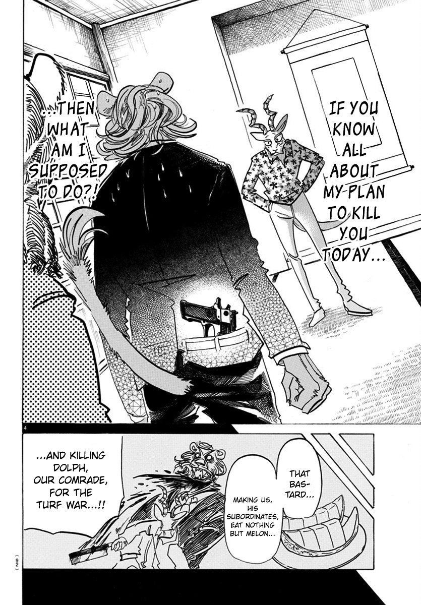 Beastars Chapter 163 page 4 - Chapter 163: Don't Look Down, Your Hair Will Get Into Your Eyes