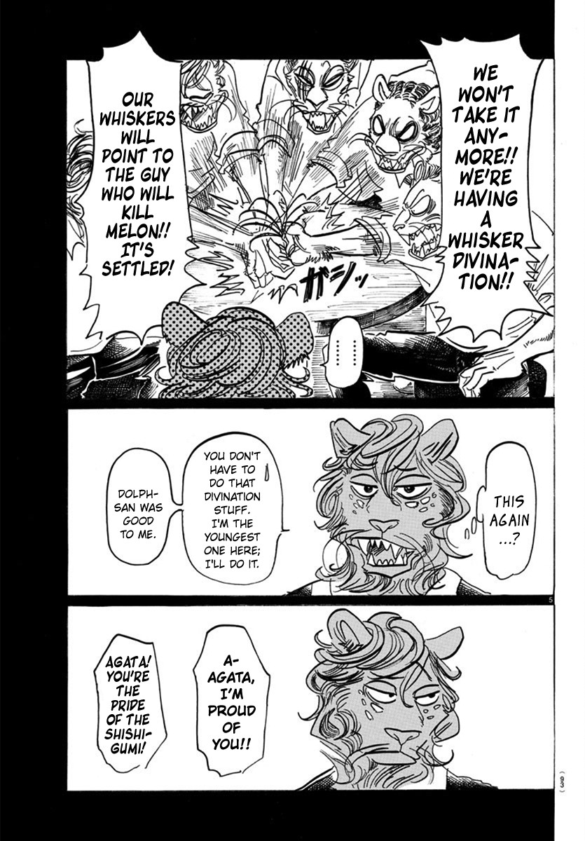 Beastars Chapter 163 page 5 - Chapter 163: Don't Look Down, Your Hair Will Get Into Your Eyes
