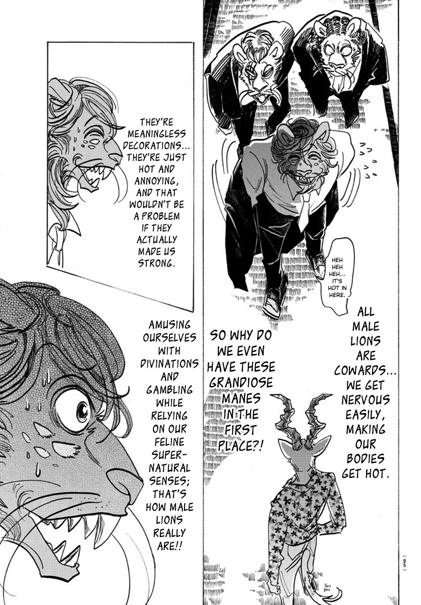 Beastars Chapter 163 page 7 - Chapter 163: Don't Look Down, Your Hair Will Get Into Your Eyes