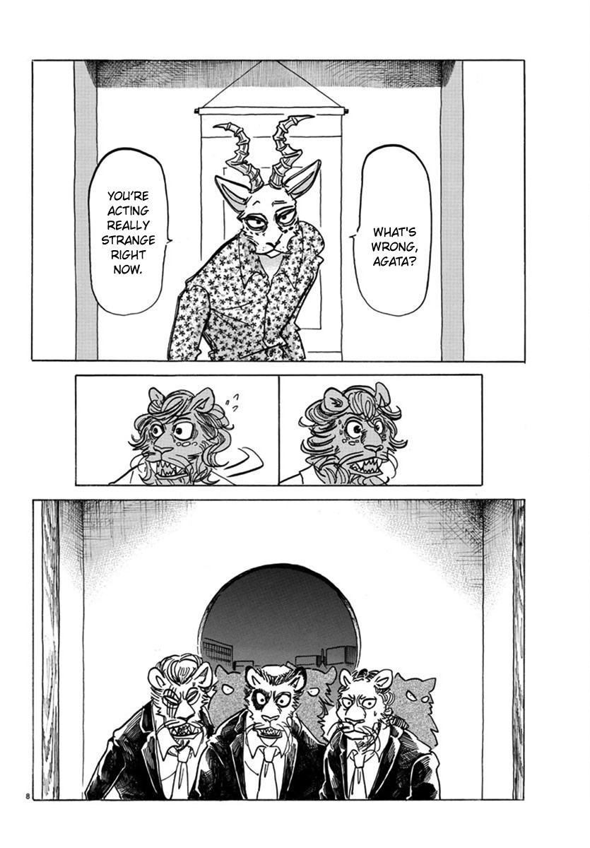 Beastars Chapter 163 page 8 - Chapter 163: Don't Look Down, Your Hair Will Get Into Your Eyes