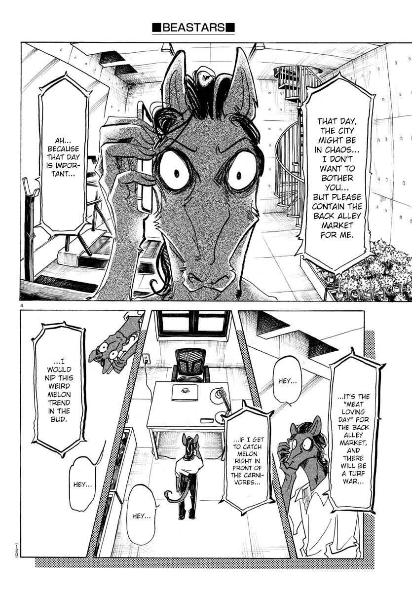 Beastars Chapter 164 page 4 - Chapter 164: A Drop Of Asura's Tear