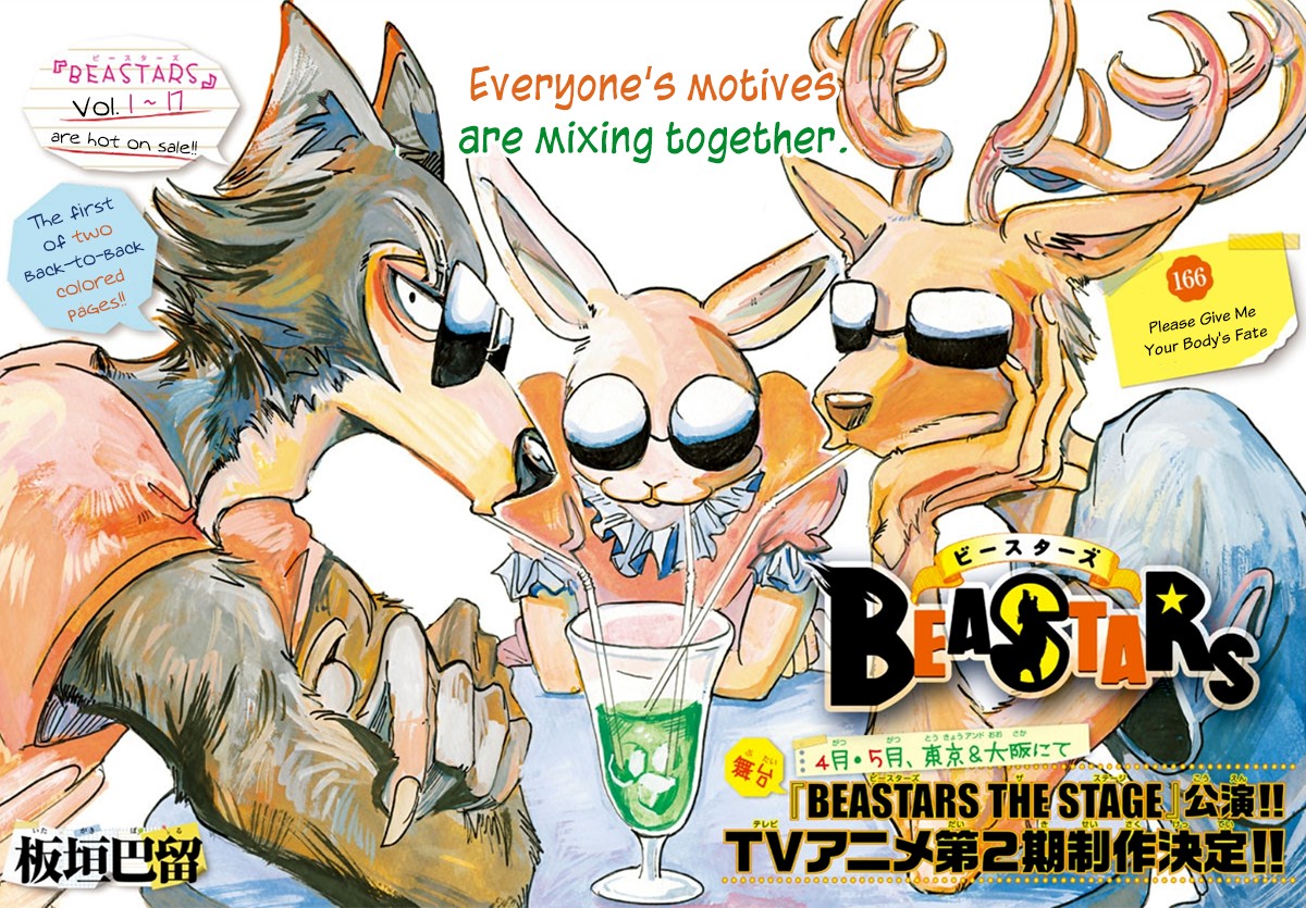 Beastars Chapter 166 page 1 - Chapter 166: Please Give Me Your Body's Fate