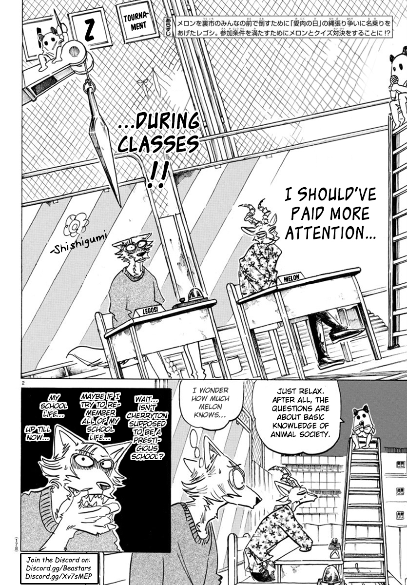 Beastars Chapter 168 page 2 - Chapter 168: The Final Answer For Both
