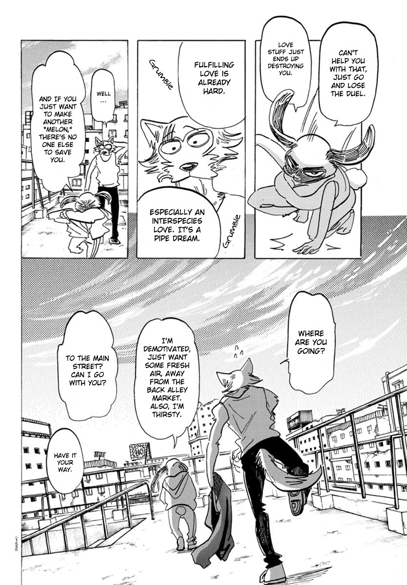 Beastars Chapter 169 page 10 - Chapter 169: Who else called that a “Giraffe Frankfurter”?