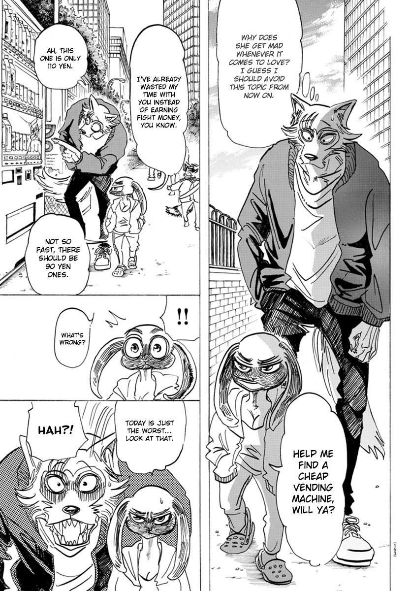Beastars Chapter 169 page 11 - Chapter 169: Who else called that a “Giraffe Frankfurter”?