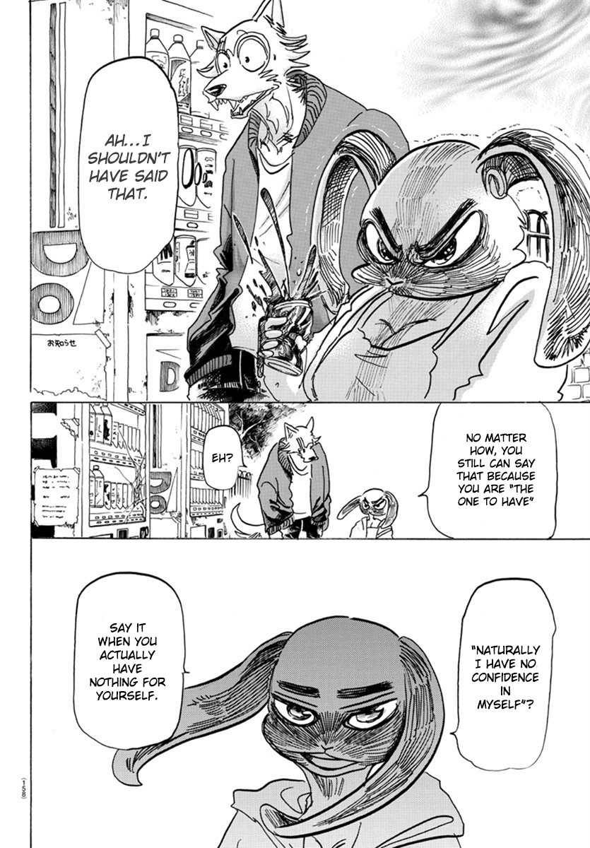 Beastars Chapter 169 page 15 - Chapter 169: Who else called that a “Giraffe Frankfurter”?