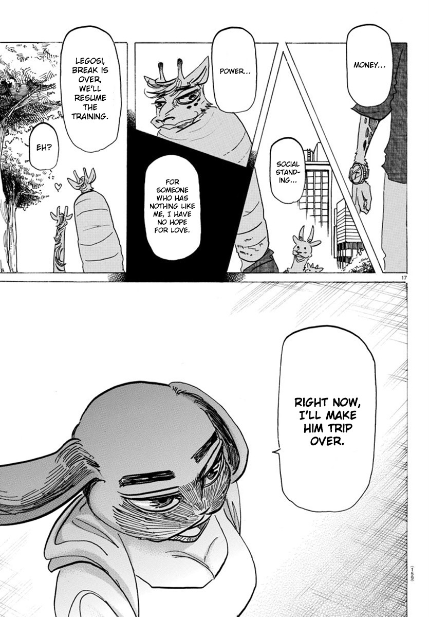 Beastars Chapter 169 page 16 - Chapter 169: Who else called that a “Giraffe Frankfurter”?