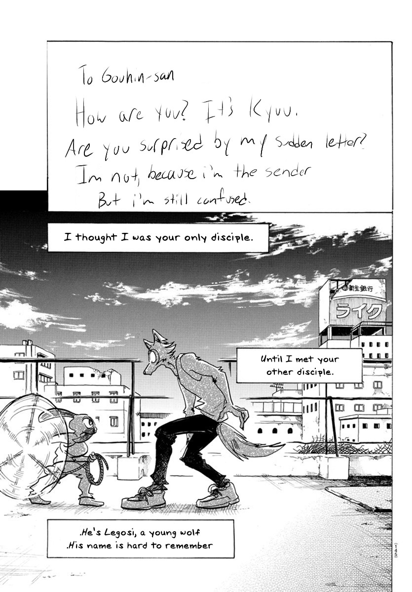 Beastars Chapter 169 page 3 - Chapter 169: Who else called that a “Giraffe Frankfurter”?