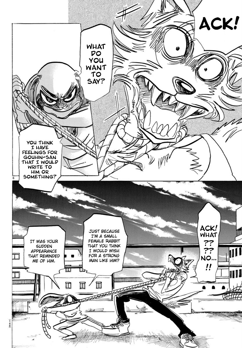 Beastars Chapter 169 page 6 - Chapter 169: Who else called that a “Giraffe Frankfurter”?