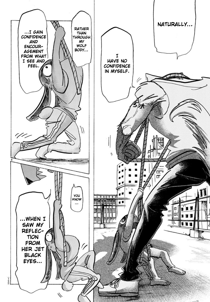 Beastars Chapter 169 page 8 - Chapter 169: Who else called that a “Giraffe Frankfurter”?