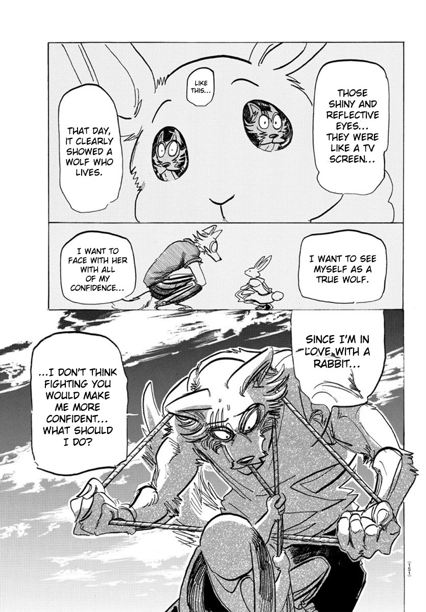 Beastars Chapter 169 page 9 - Chapter 169: Who else called that a “Giraffe Frankfurter”?