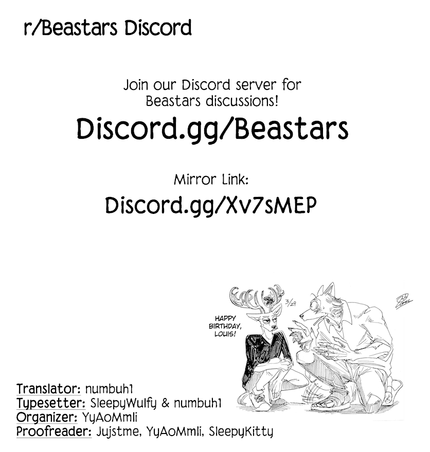 Beastars Chapter 170 page 21 - Chapter 170: The Endless Table Manners