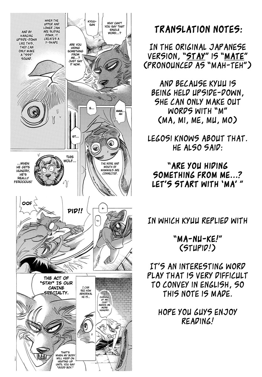 Beastars Chapter 171 page 20 - Chapter 171: Staring Into My Lips And Threatening Me
