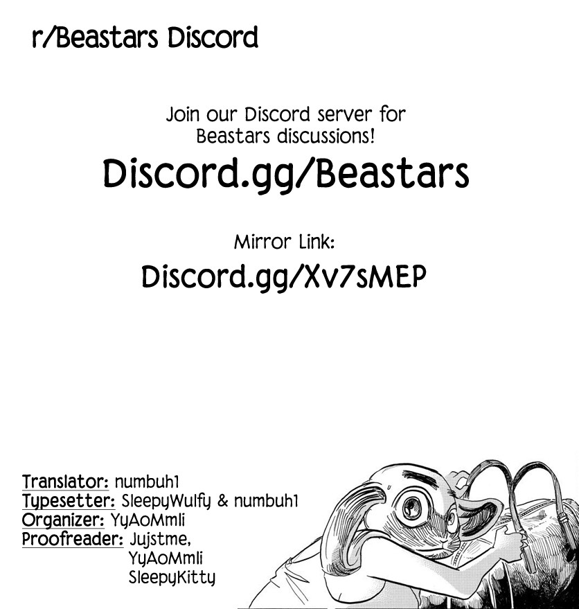 Beastars Chapter 171 page 21 - Chapter 171: Staring Into My Lips And Threatening Me
