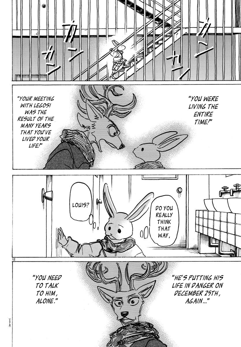 Beastars Chapter 172 page 12 - Chapter 172: Red, the Color of Rexmas