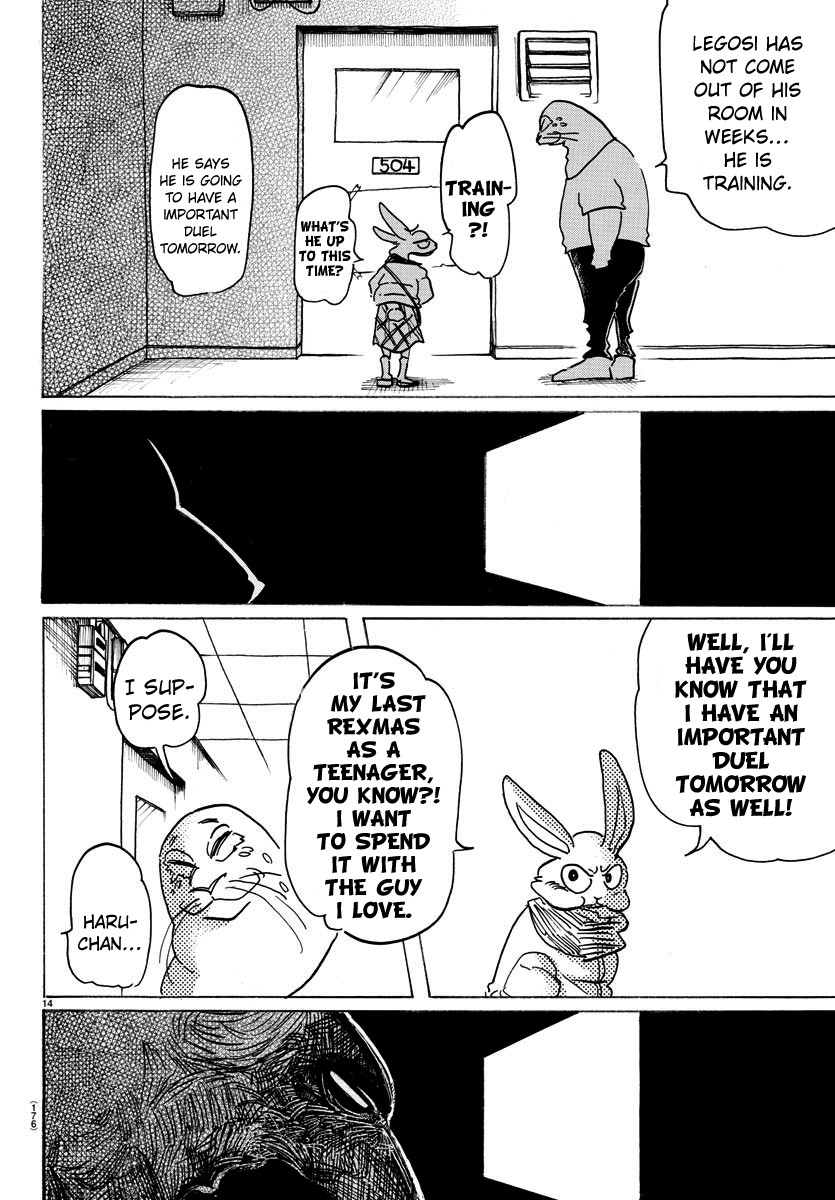 Beastars Chapter 172 page 14 - Chapter 172: Red, the Color of Rexmas