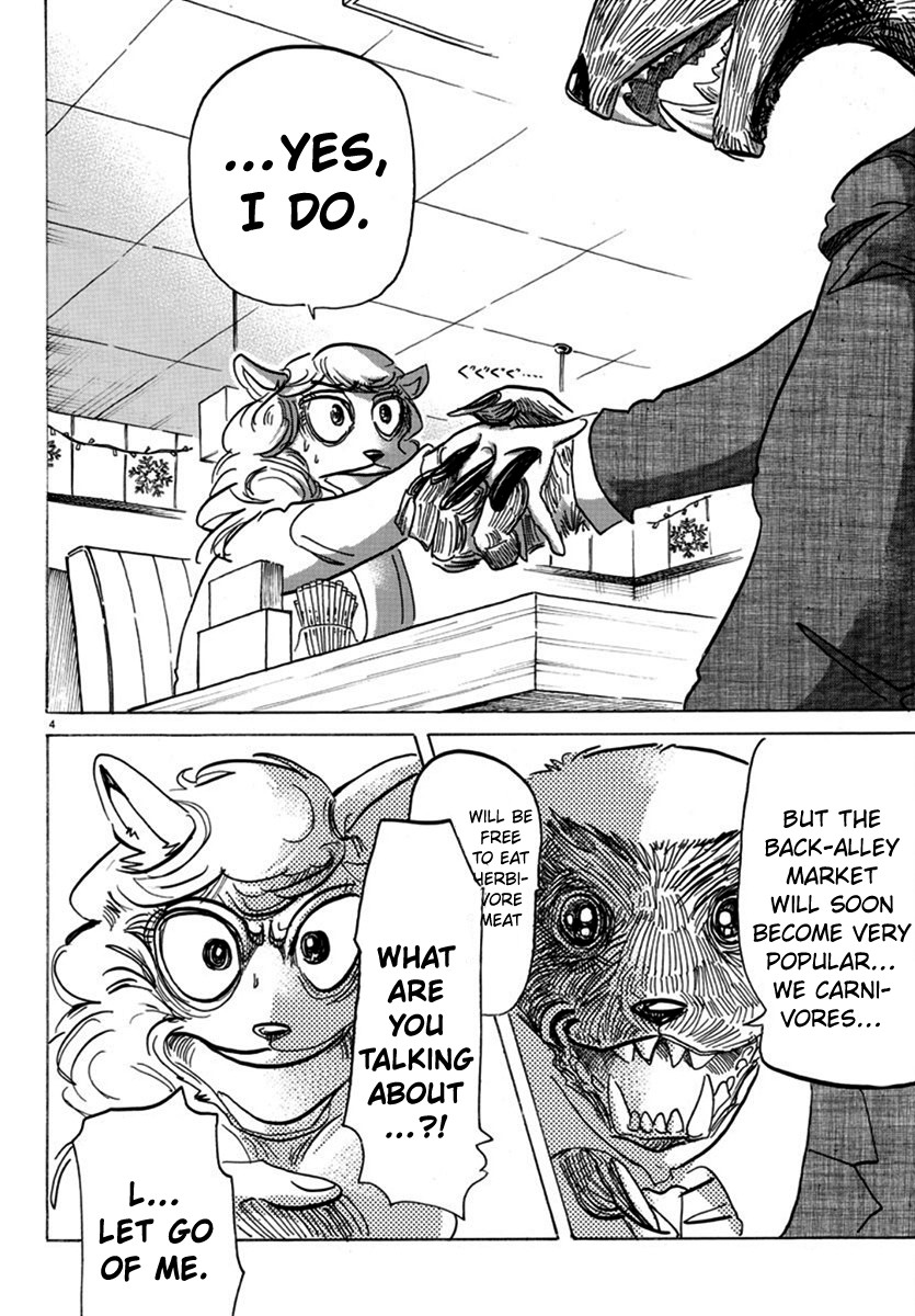 Beastars Chapter 172 page 4 - Chapter 172: Red, the Color of Rexmas