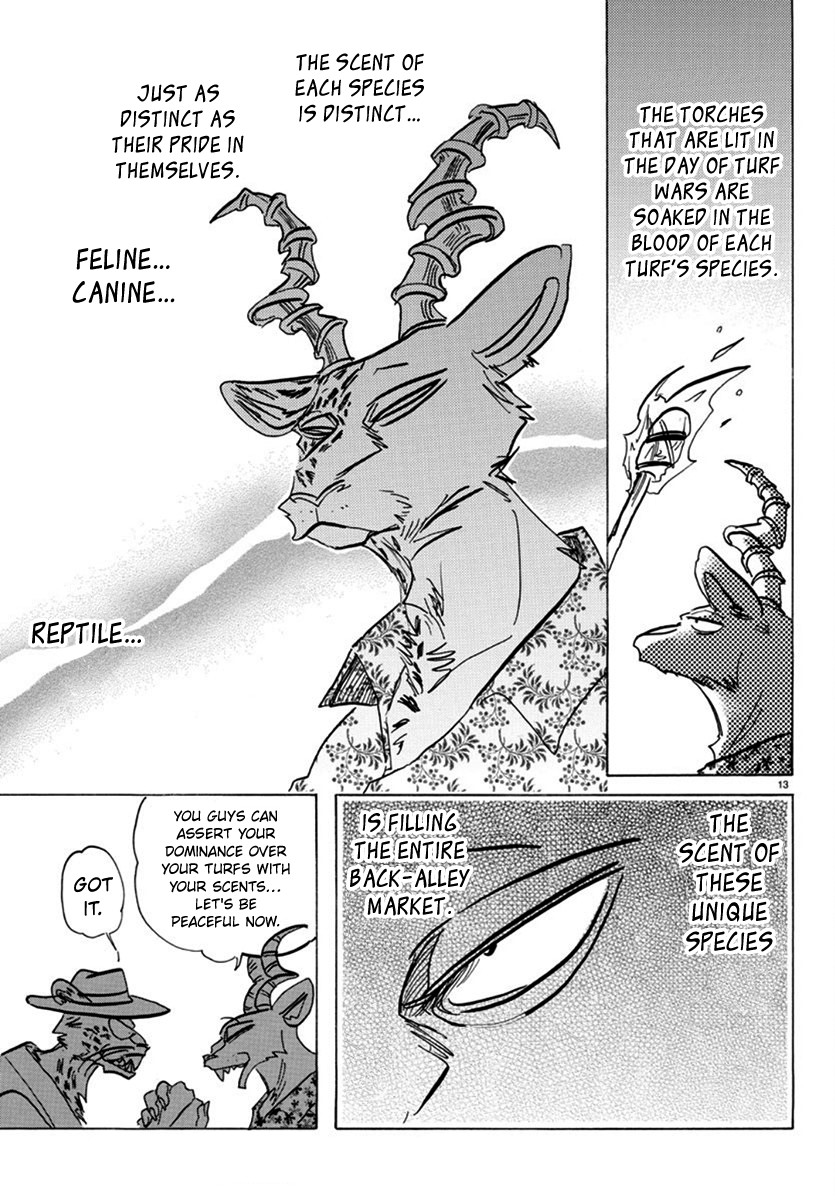 Beastars Chapter 174 page 14 - Chapter 174: A Heroic Story of Blood Spraying in the Air