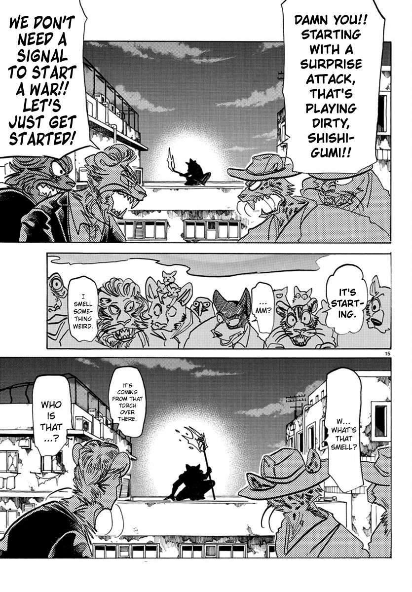 Beastars Chapter 174 page 16 - Chapter 174: A Heroic Story of Blood Spraying in the Air