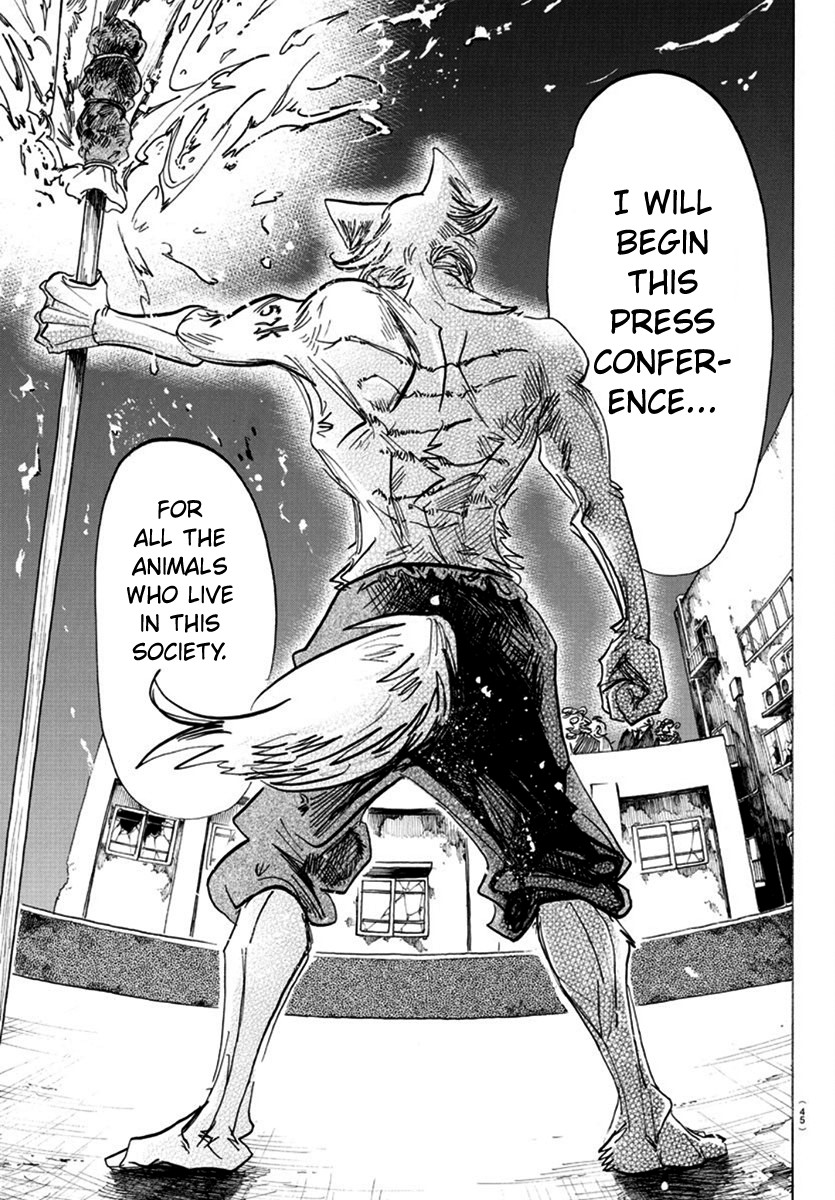 Beastars Chapter 174 page 20 - Chapter 174: A Heroic Story of Blood Spraying in the Air