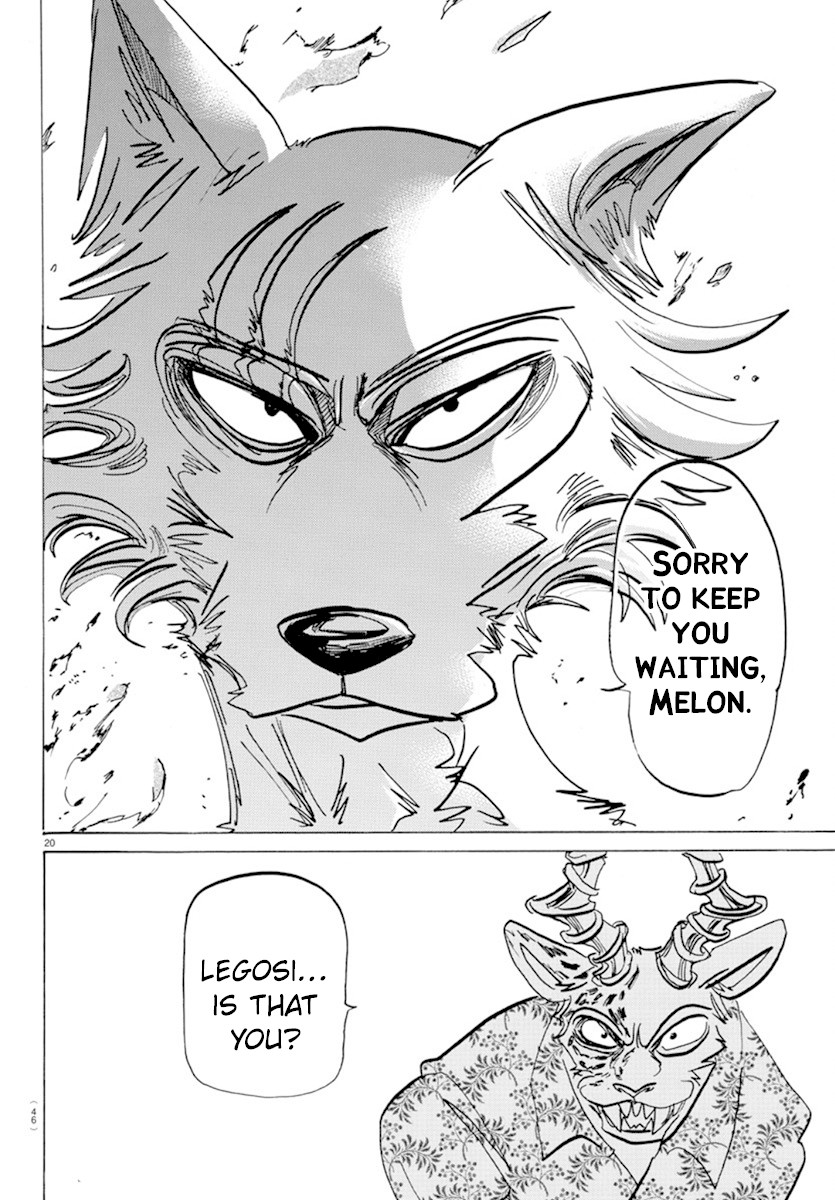 Beastars Chapter 174 page 21 - Chapter 174: A Heroic Story of Blood Spraying in the Air