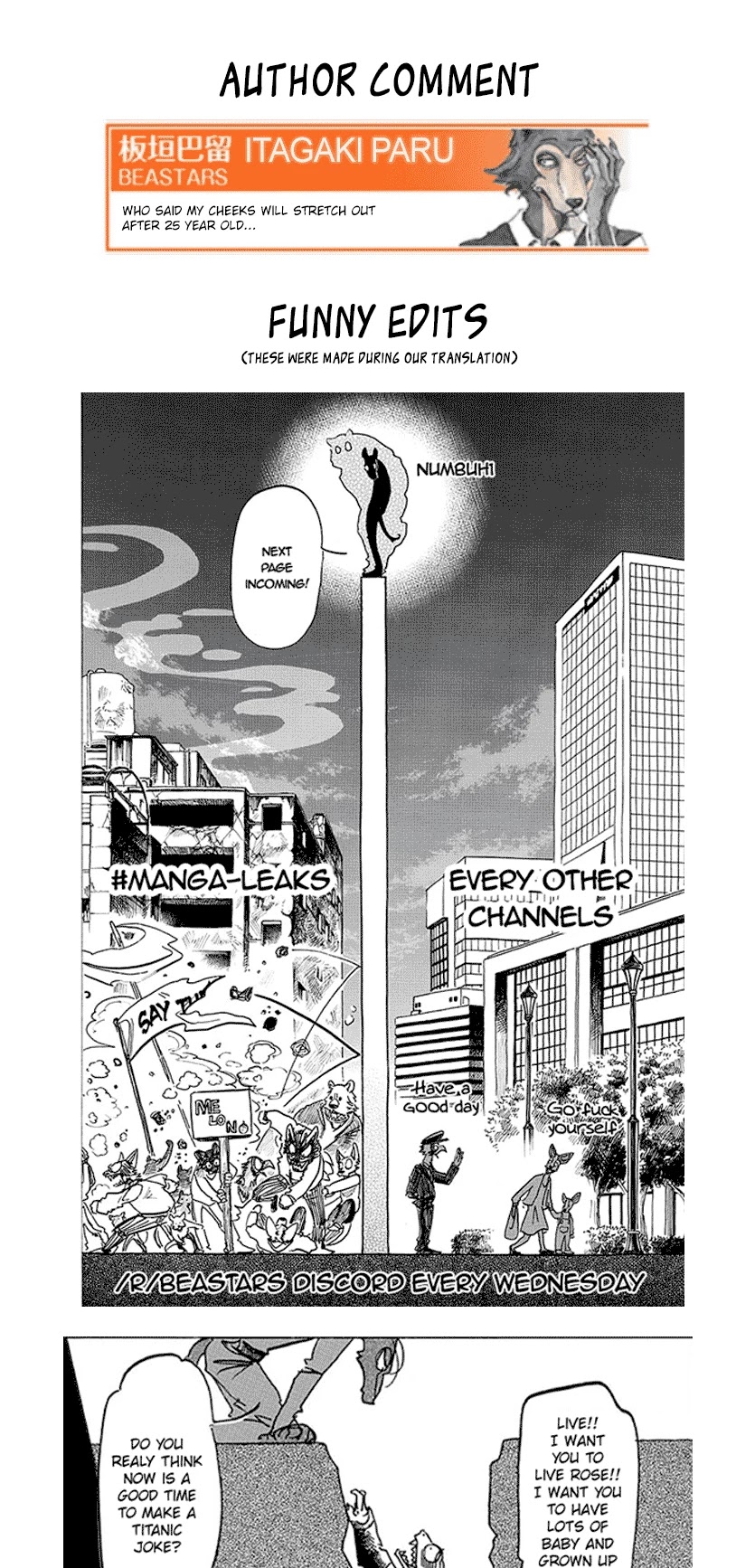 Beastars Chapter 176 page 19 - Chapter 176: Diffused Reflected Lights Inside the Scales