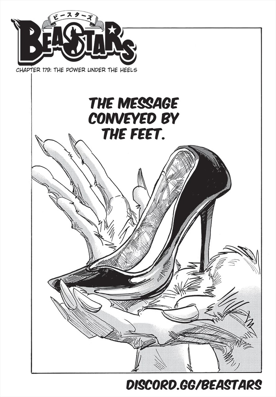 Beastars Chapter 179 page 1 - Chapter 179: The Power Under The Heels